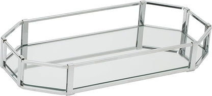 Octangular Design Mirror Vanity Tray