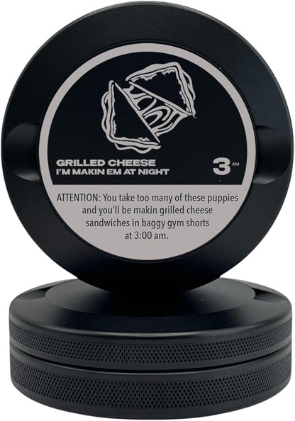 Edition 006: Grilled Cheese | Metal Pouch Can | Metal Container | Pouch Container | Small Storage Tin | EDC Container (Black)