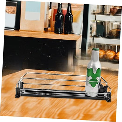 Automatic Pusher Drinks Organizer Dispenser Fridge Soda Can Organizer for Neat Storage Easy Installation Smooth Finish for Pantry and Refrigerator Use