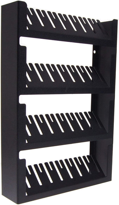 Angelynn's Wall Mounted Large Statement Finger Ring Holder Display, Cufflink/Cuff Link Storage, Hanging Closet Body Jewelry Organizer Men and Women, Jaymes Satin Nickel Silver 9" x13 1/4"