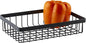 G.E.T. WB-962-MG Rectangular Metal Storage Wire Basket for Pantry, Produce and More, 9" x 6" x 2", Gray