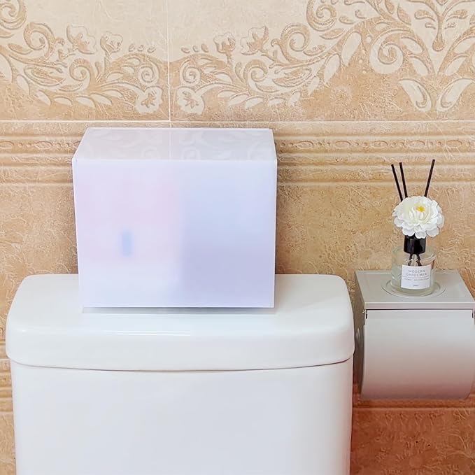 Tampon Holder for Bathroom, Tampons and Pads Container Box, Women Period Storage Holder, White