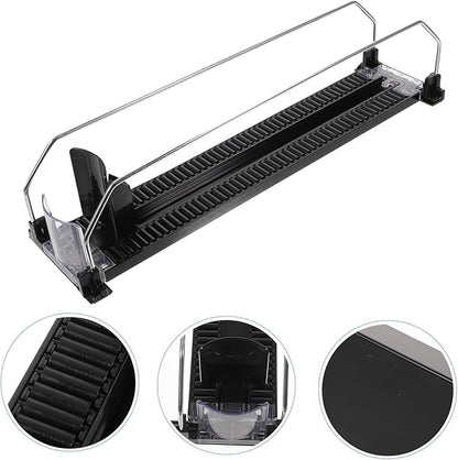 Hemobllo Beverage Can Dispenser Rack Automatic Vending Machine Pusher Tray Rack Soda Can Organizer Beverage Can Rack Pull Out Cabinet Shelf