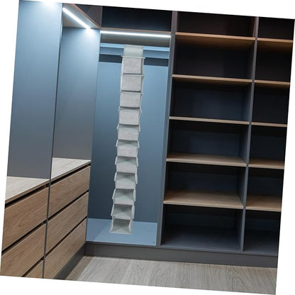 Multi-layer Foldable Shoe Rack Organizer for Closet Compact Hanging Storage Bag for Bedroom Living Room Bathroom and Laundry Room Space-saving Design for Easy Access