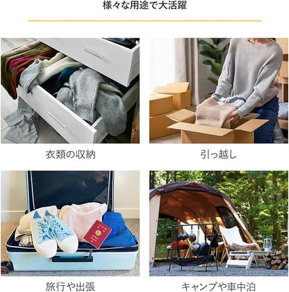 Astro 623-47 Clothes Compression Bag, Storage Case, Gusset, Large Storage, Compression Box, No Vacuum Needed, Hand Washing, Hand Wound, Futon Compression Bag, Change Clothes, Closet, Travel, Navy,