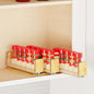 SpaceAid Bamboo Pull Out Spice Rack Organizer for Cabinet, Heavy Duty Slide Out Seasoning Kitchen Pantry Sliding Vertical Organization, 7.6" Wide, 3 Drawers(2" Wide), 1-Tier, Natural