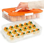 VitalYang Deviled Egg Container with Lid, Double Layer Egg Container, 36 Count Deviled Egg Tray- Secure Lock & Handle, Stackable, Leak-Proof Design for Parties & Catering, Orange