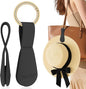 Fikoksol Magnetic Hat Clip for Travel on Bag, Silicone Hat Holder for Tote Beach Bag, Hand Free Strong Magnet Purse Hook Cowboy Hat Hanger Carrier for Travel Vacation Essentials Accessories