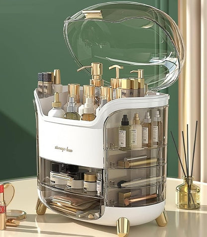 Omeily Upgrade Large Makeup Organizer Countertop Vanity Organizer Cosmetic Organizer Makeup Storage Box Bathroom Counter Organizer Perfume Skincare Organizers Gift Women Clear Design Easy Visibility
