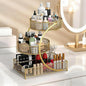 AMANKA 3-Tier Metal Cosmetic Organizer,Cosmetic storage rack for vanity tables,Multipurpose Metal Bathroom Organizers and Storage, Use Countertop Organizer for perfume/makeup/Vegetables (GOLD)