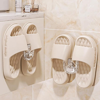Suction Cup Shoe Rack for Bathroom Wall Mounted Hanging Organizers with Adjustable Hook Suction Cup Shoe Rack