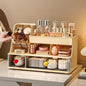 Makeup Organizer with Drawers for Vanity,Bathroom Countertop Organizer with Brushes Holder,Skincare Storage Organizer,Perfect Cosmetic Display Case for Your Beauty Essential