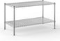 24" Deep x 48" Wide x 27" Height Wire Shelving Kit | 2-Tier | NSF Commercial Storage Rack Unit
