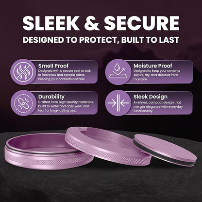 Premium Aluminum Pouch Organizer with Dual Compartment | Waterproof Secure Seal | Compact & Pocket-Friendly | Slim & Lightweight Modern Design for Everyday Use