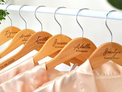 Personalized Bride Hanger, Wedding, Lady, Custom, Honor Maid, Bridesmaid, Doctor, Graduation Dress