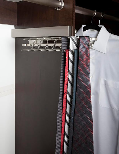 Sidelines Sidelines Sliding Tie Rack for Custom Closet Systems