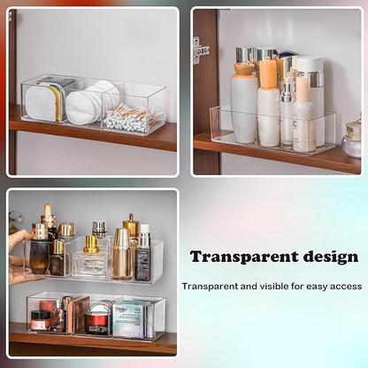 Acrylic Organizer 2 pieces Makeup Organizer Countertop For Drawers Organizer Storage Bathroom Organizers And Storage Is A Good Choice For Desktop Finishing (2)