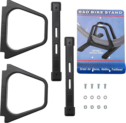 Bike Rack – Dual Bicycle Stand for Mountain, Road, or Kid’s Bikes – Indoor or Outdoor Steel Bicycle Storage – Tire Rack for Truck by RAD Cycle