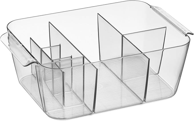 iDesign Makeup Organizer for Countertop or Vanity- Storage for Cosmetics and Toiletries - Set of 2 - Clear