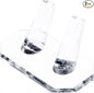 Plymor Clear Acrylic Ring Finger Display, Double, 3.75" W x 2.25" D x 1.75" H (2 Pack)