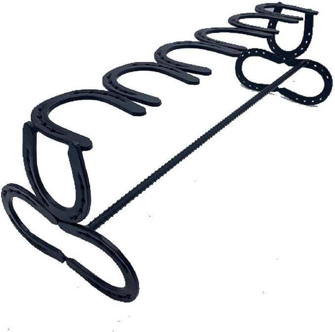 Black Horseshoe Boot Rack