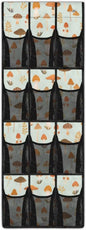 Mushroom Print Over the Door Shoe Organizer 12 Large Mesh Pockets Shoe Rack for Door Foldable Hanger Storage Holder for Dorm Bedroom