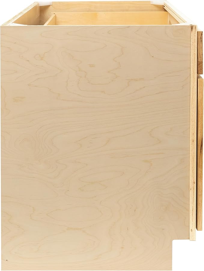 Quicklock RTA (Ready-to-Assemble) | Base Kitchen Cabinets - Shaker Style | Made in America (Rustic Hickory, 36" Wx34.5 Hx24 D Base)