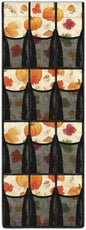 Pumpkin Behind Door Organizer for Thanksgiving Day Mesh Fabric Door Hanging Shoe Organizer for Living Room,Easy to Install and Multi-Funtion Storage Bag