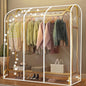 Garment Rack Cover, Clear Garment Bags, Hanging Garment Bags with Zipper, Clothing Rack with Cover that Fits Over Rack (S/47.2x20x59 inch)
