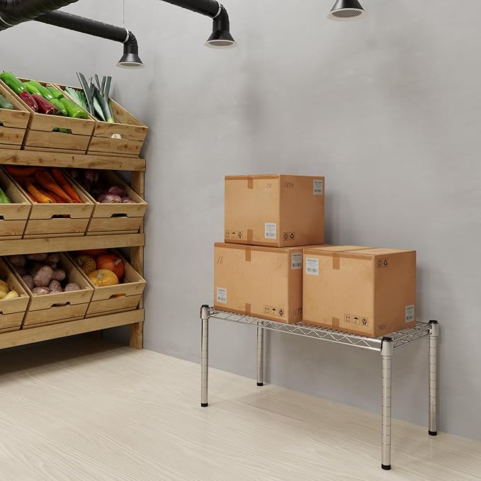 14" Deep x 30" Wide x 14" Height Wire Shelving Kit | 1-Tier | NSF Commercial Storage Rack Unit
