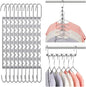 Space Saving Hangers, Shirt Hanger, Metal Hangers for Clothes, Space Saver for Hanging Clothes, Sturdy Metal Wardrobe Organizer, Pack of 10