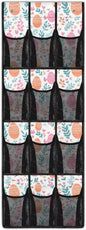 12-Section Over The Door Storage Bag, Oxford Material, Waterproof Scratch-Resistant and for Organizing Bathroom Kitchen Bedroom Essentials, Easter Eggs Flowers