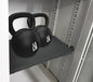 Adjustable Locker Organizer Shelf, 30LB Load-Bearing Metal Locker Shelf for Schools, Offices, Gyms, Locker Shelf Expandable to Fit Your Locker 11-18” (1, Black)