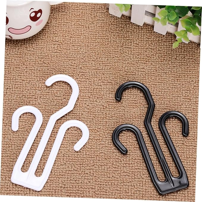 20pcs Multifunctional Shoe Rack for Drying Slippers and Shoes Space-Saving Hanging Organizer with Hooks Design for Home Hotel and Store Use Black