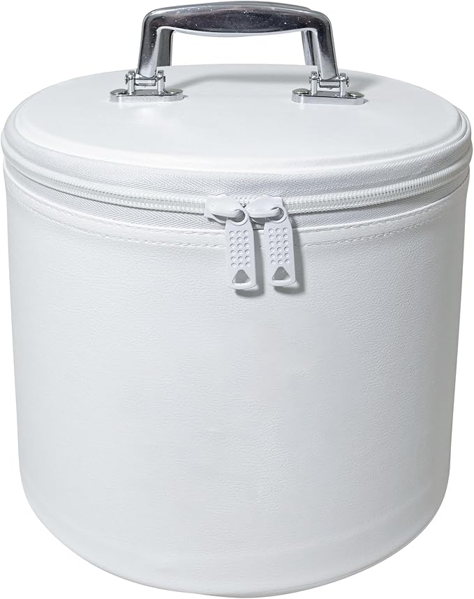 Premium Masonic Fez Cases - Imitation Leather Hat Display Storage Box | Available in White, Red, Blue, Purple, Black (White)