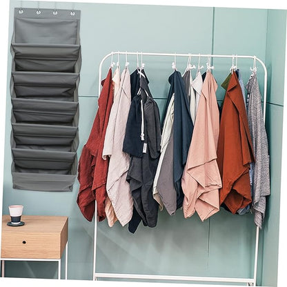 1Set Hanging Storage Organizer Bag Multi Function Pocket Wall Organizer for Shoes Accessories Sundries for Dormitory Bedroom Kitchen Bathroom