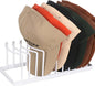 Hat Organizer for Baseball Caps - Space Saving Hat Stand Hold 10 Caps - Premium Metal Hat Rack for Baseball Caps Display & Organizer Neat and Orderly - Hat Organizer for Closet