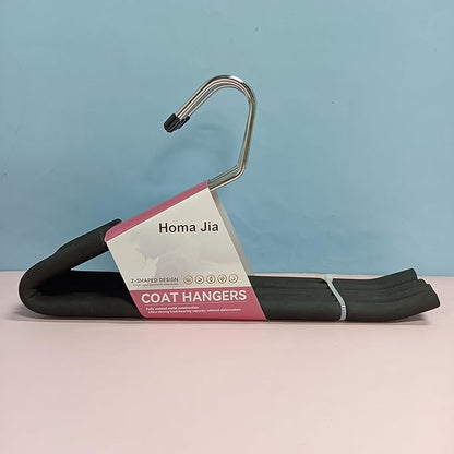 Open Ended Pants Coat Hangers, 20 Pack Non-Slip Foam Padded Pants Hangers, Space Saving Heavy Duty for Jeans, Trousers, Slacks