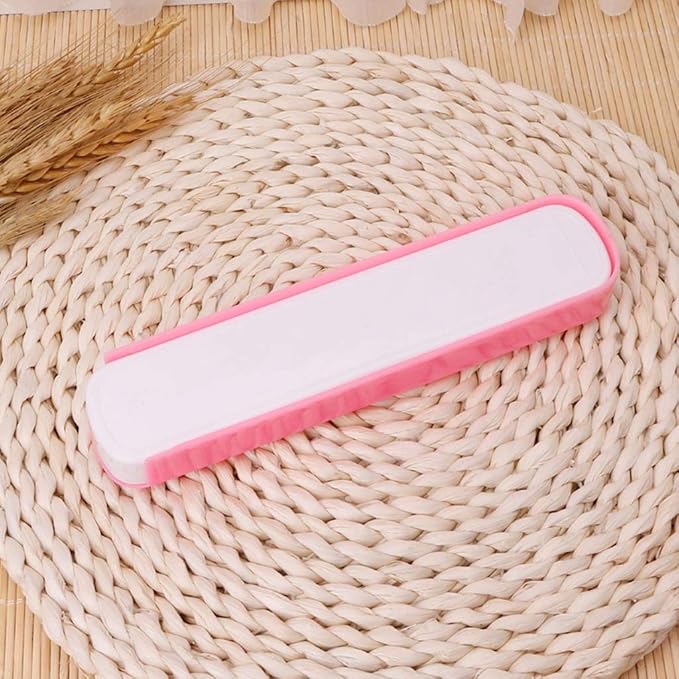 Portable T Flatware Storage Box Travel for Case for Stationery Chopstick Pink