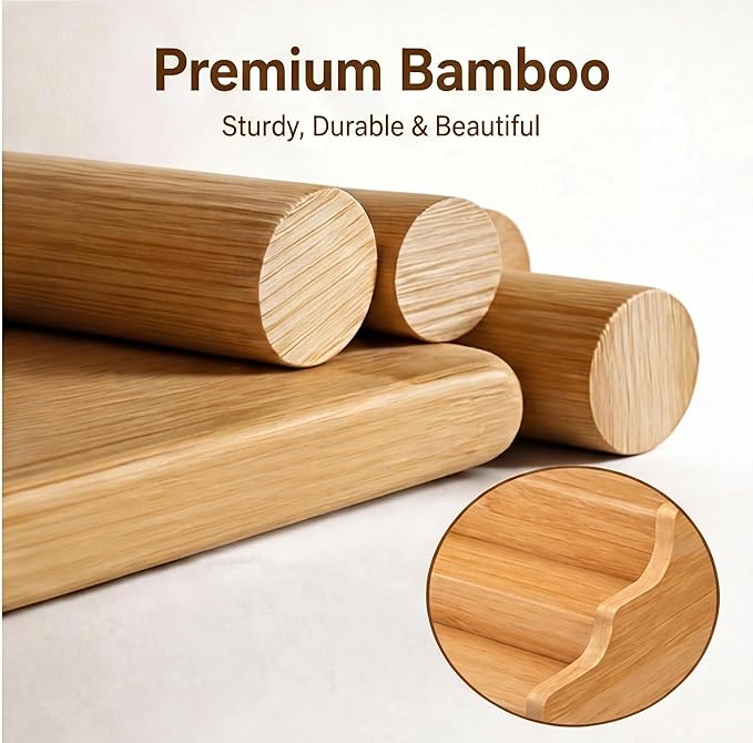 Expandable 3-Tier Bamboo Can Rack Organizer for Pantry, Adjustable Kitchen Cabinet Storage Shelf, Holds Up to 24 Cans, Natural Elegance