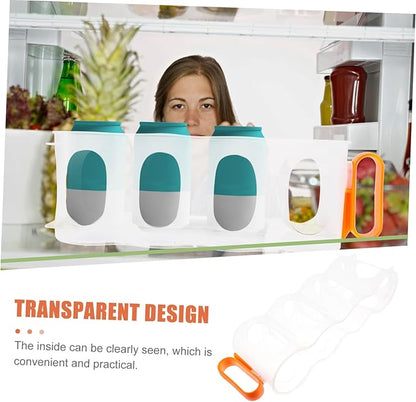 Fridge Beverage Can Dispenser Organizer Stackable Soda Holder for Refrigerator Drink Storage for Kitchen and Bar Versatile Beverage Organizer for Cans