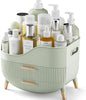Pajiriona Makeup Organizer with Drawers, Green Skincare Organizer for Vanity, Storage Box with Handle, Large Cosmetic Display Case for Dresser, Bathroom Countertop