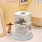 Hair Accessory Organizer, 2-Layer Rotating Clear Hair Tie Organizer for Hair Clips, Headbands, Hair Ties, Earring, Necklace, Ring, Jewelry Boxes & Organizers for Girls & Women (2 Layer White)