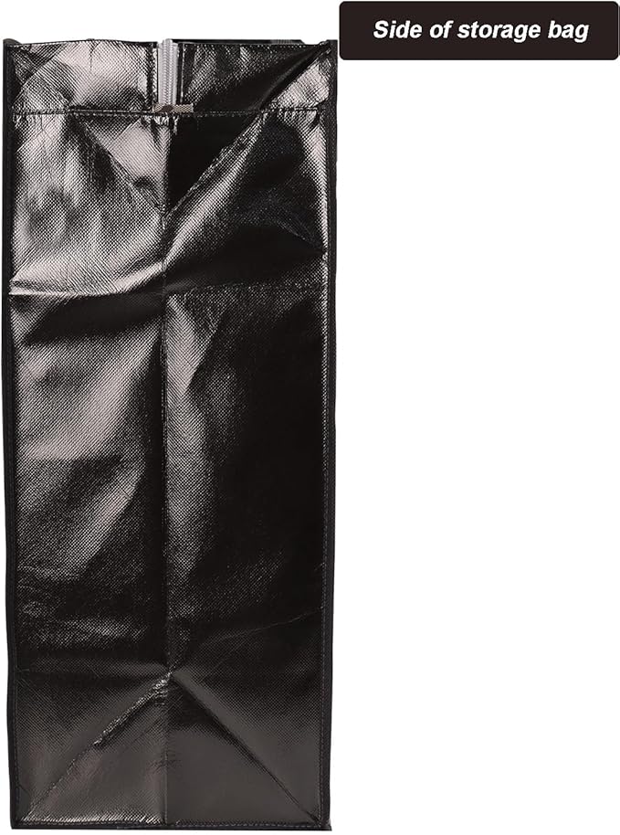 98L Extra Large Storage Bags,Waterproof Dust Resistant Reusable Double Zipper Bag,For Moving House Clothing, Wardrobe storage, toys, laundry, bedding (Black)