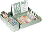 Plastic Drawer Organizers, 18 PCS Drawer Organizer Bins, Bathroom and Vanity Organizer Plastic Tray, Makeup organizer and storage for Makeup, Bedroom, Kitchen Gadgets Utensils and Office