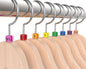 Colored Hanger Sizer Garment Markers (Sizes: XXS-XXXL) Color Coded Size Clips - 100 Pieces/Size - 800 Pieces Total