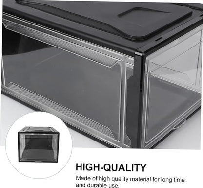 Practical Shoe Storage Box Sneaker Boxes Stackable Organizers for Shoes Home Cabinet