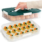 VitalYang Deviled Egg Container with Lid, Double Layer Egg Container, 36 Count Deviled Egg Tray- Secure Lock & Handle, Stackable, Leak-Proof Design for Parties & Catering, Green