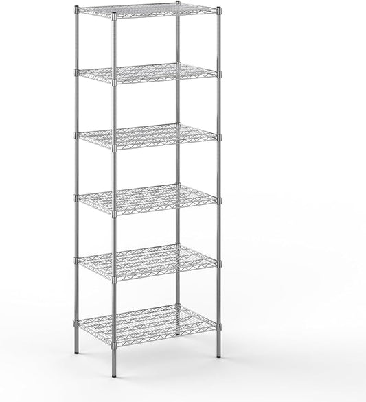 21" Deep x 30" Wide x 86" Height Wire Shelving Kit | 6-Tier | NSF Commercial Storage Rack Unit