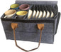 China Storage Containers Hard Shell, Stackable Dish Storage Containers, Quilted and Stackable Mug Storage, Foldable Design, 12 Compartments, Grey